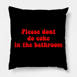 Coke meme red Pillow