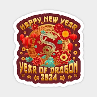 Family Happy Chinese New Year Magnet