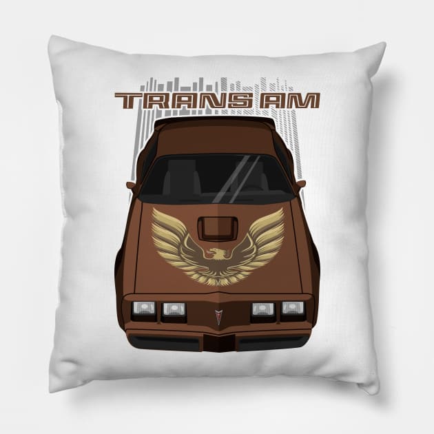 Firebird Trans Am 79-81 - brown Pillow by V8social