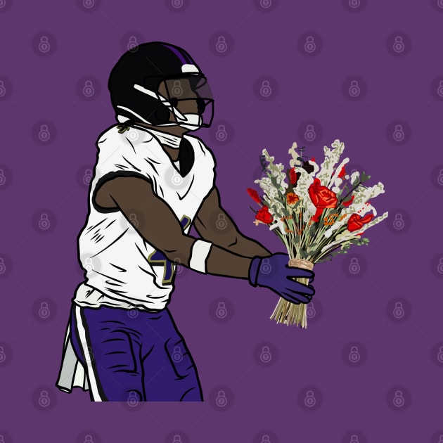 Zay Flowers Bouquet Celebration by rattraptees