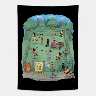 Leash Free Park Tapestry