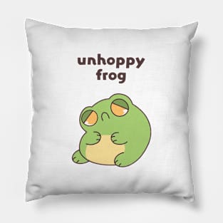 Unhoppy Frog Pillow