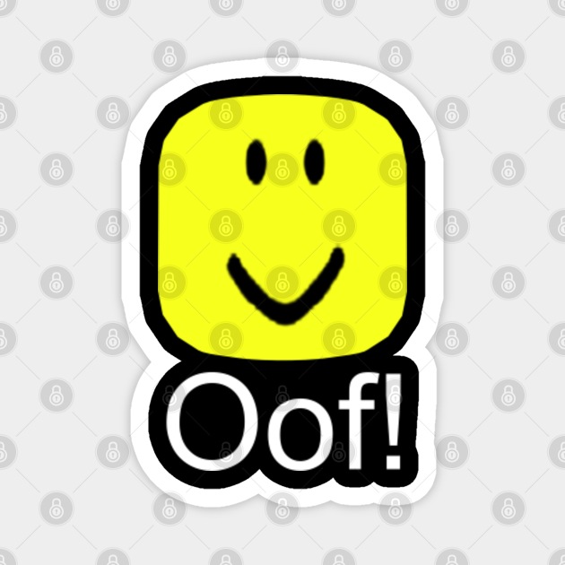 Roblox Oof Noob Head Meme Roblox Magnet Teepublic - roblox noob head