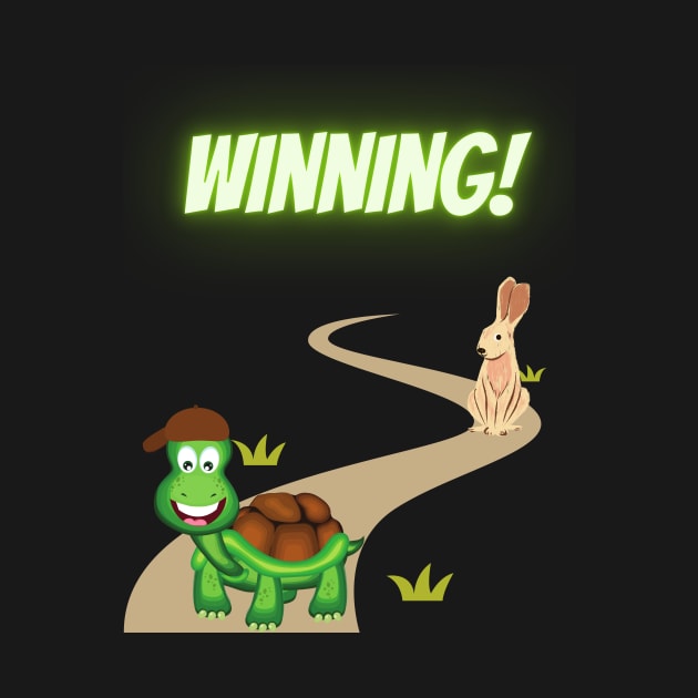 Winning Turtle T Shirt by Funky Turtle