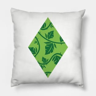 Leaf Diamond - Green Pillow