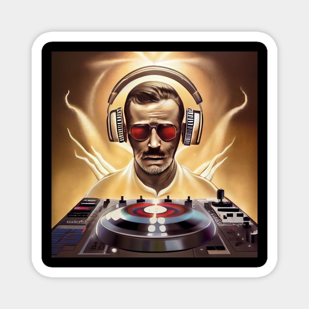 God is a DJ Series Magnet by VISIONARTIST