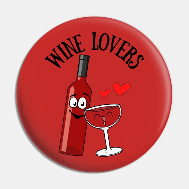Wine Lovers Pin by Unique Treats Designs