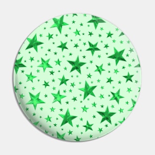 Green Star Pattern Pin