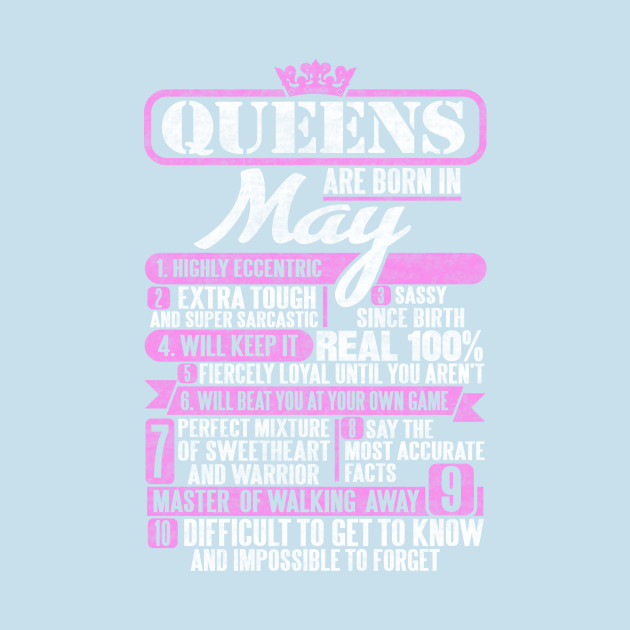 Disover Queens Are Born In May - Queens Are Born In May - T-Shirt