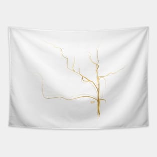 Kintsugi 3 #art #decor #buyart #japanese #gold #grey #kirovair #design Tapestry