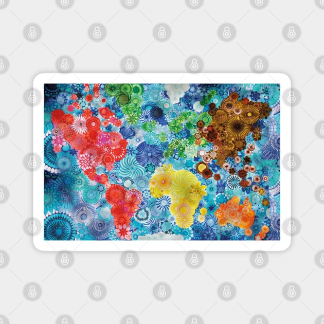 World Map Magnet by RachelEDesigns