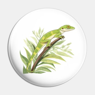 Green Anole Pin