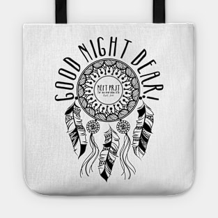 Good night dear!, back print Tote