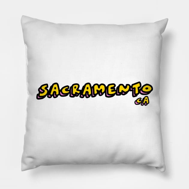 Sacramento Pillow by eddien