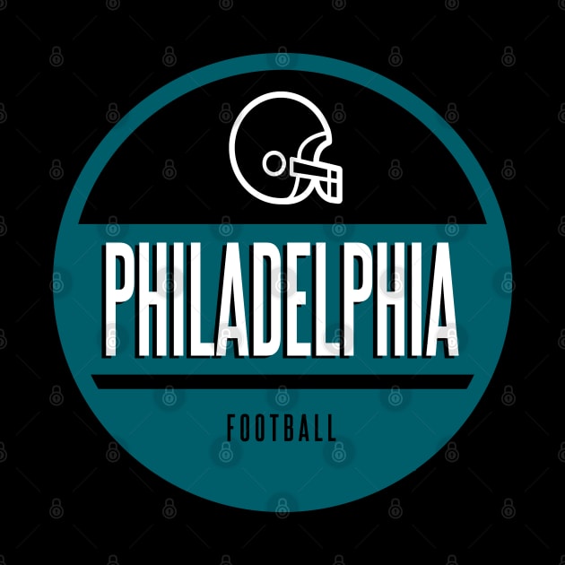 Philadelphia retro football by BVHstudio