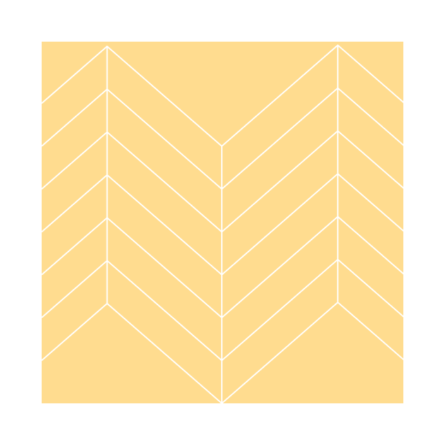 Geometric pattern lines sun yellow by Kirovair