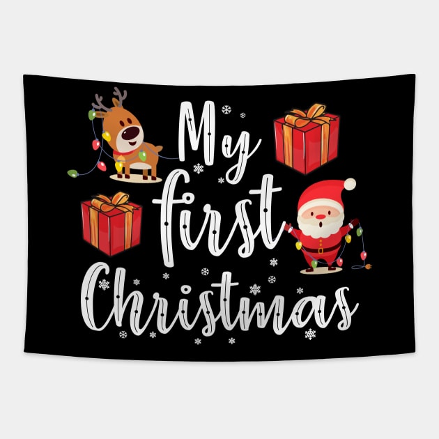 My First Christmas Sweater 2020 Tapestry by KsuAnn