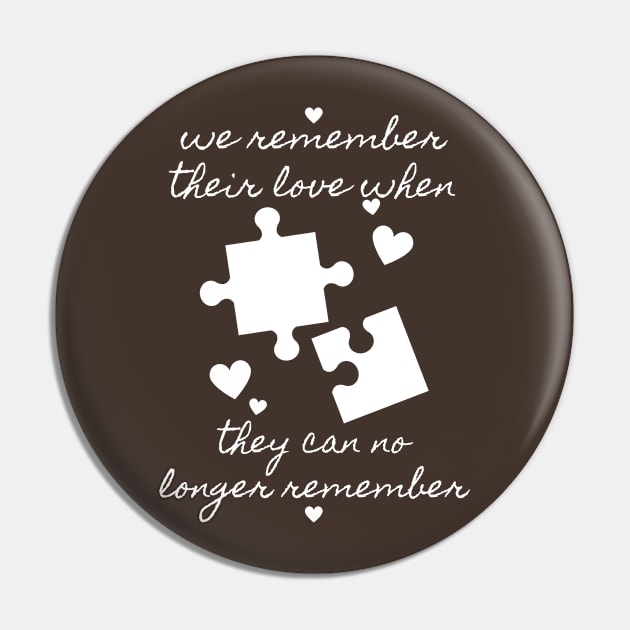 Alzheimers's Awareness, Alzheimer's Disease Pin by RankShop