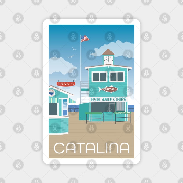 Catalina Island California Magnet by staceycreek