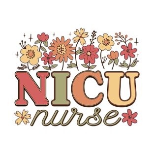 NICU Nurse Floral Tribute T-Shirt