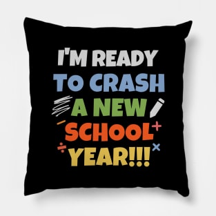 I'm ready to crash a new school year! Pillow