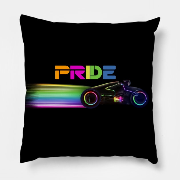 Tron Pride Cycle Pillow by DistractedGeek