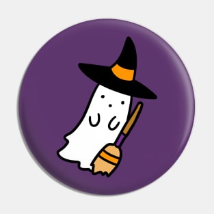 Ghost Witch Pin