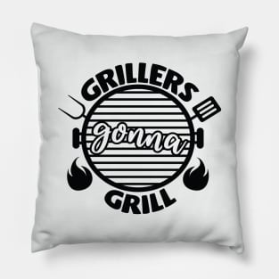 Barbecue Shirt, Grillers gonna Grill, Grilling Shirt Pillow