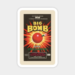 VINTAGE FIRECRACKER BIG BOMB Magnet