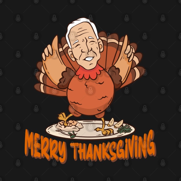 Funny ThanksGiving Joe Biden confused Turkey by JayD World