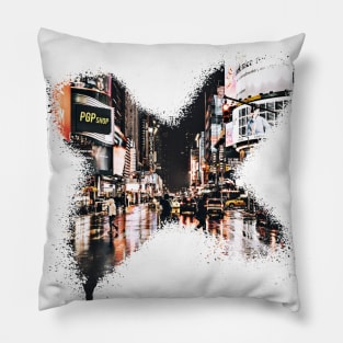 New York City Graffiti Design//TImes Square Pillow