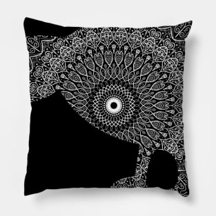 Kiwi Bird Mandala Pillow