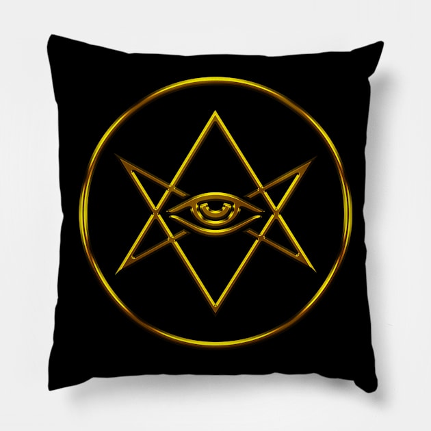 Men of Letters Rogue Cult Symbol Pillow by huckblade