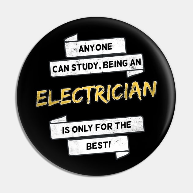 Funny Electrician Journeyman Electrical Engineer Pin by MGO Design