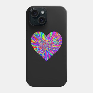 Warped Textured Rainbow Digital Painting I Phone Case