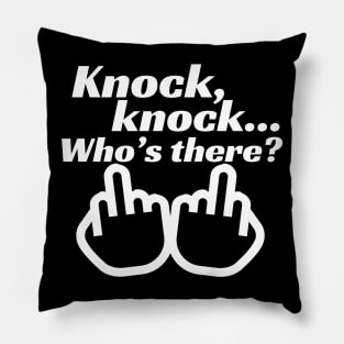 Knock, Knock, Who's There Pillow