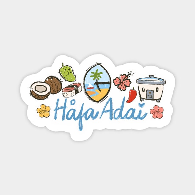 Hafa Adai Magnet by thecantogirl