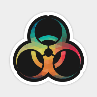 Rainbow biohazard symbol Magnet