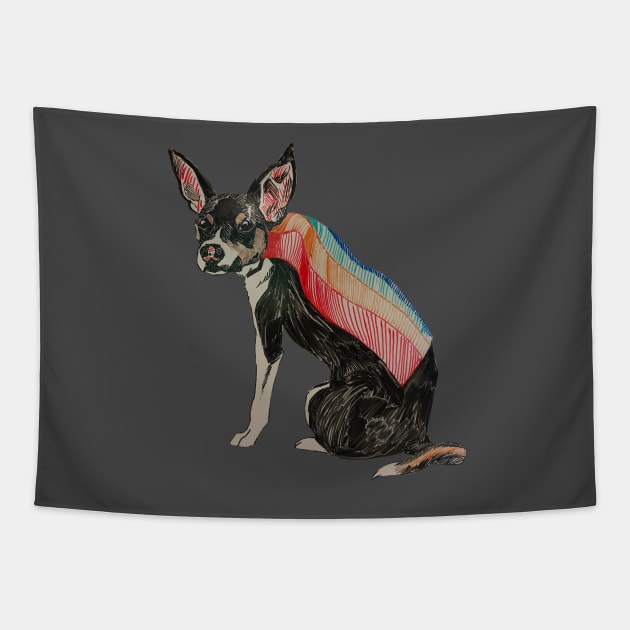 Pride Puppy Tapestry by kelseydjpaint