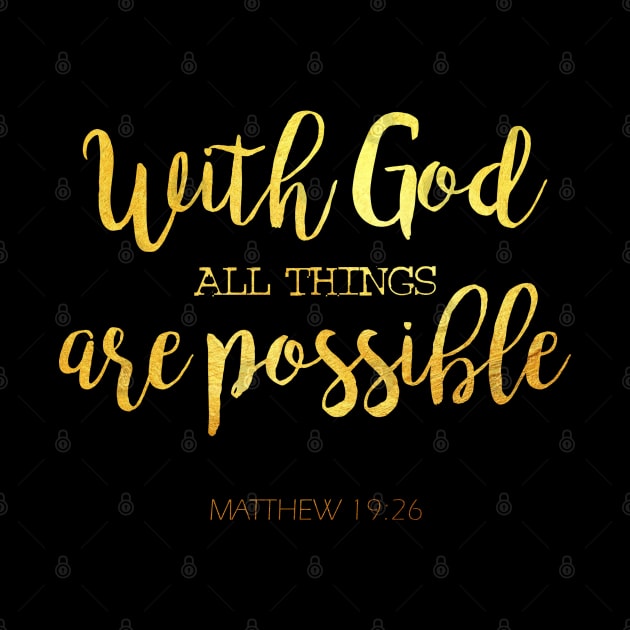 With god all things are possible by Dhynzz