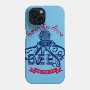 octopus king of deep sea Phone Case