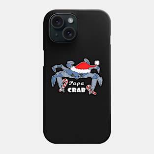 Christmas Papa Crab Blue Crab Matching Family Holiday Pajama Phone Case