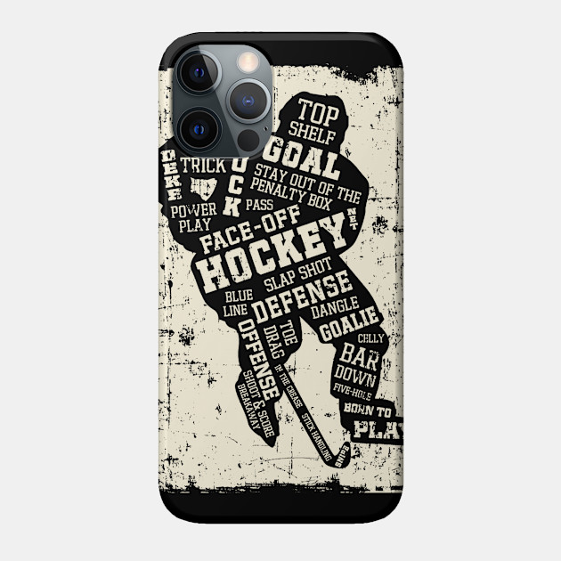 Play Hockey Canvas - Hockey - Phone Case