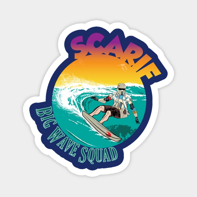 Big Wave Squad Scarif Magnet by Heaze Tees