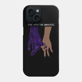 One with the universe galaxy hands Phone Case