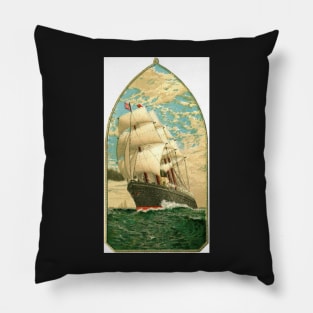 American Vintage Ship Pillow