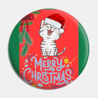 christmas cat Pin