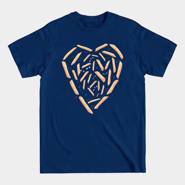 Disover French Fries Heart Love - French Fries - T-Shirt