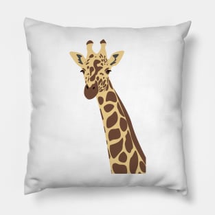 Vectorised image of a giraffe Pillow