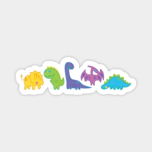 Cute crayon dinosaurs Magnet